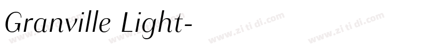 Granville Light字体转换